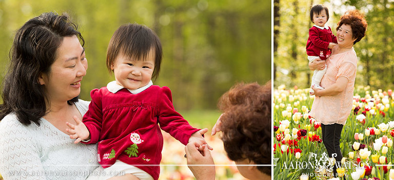 little girl in red dress