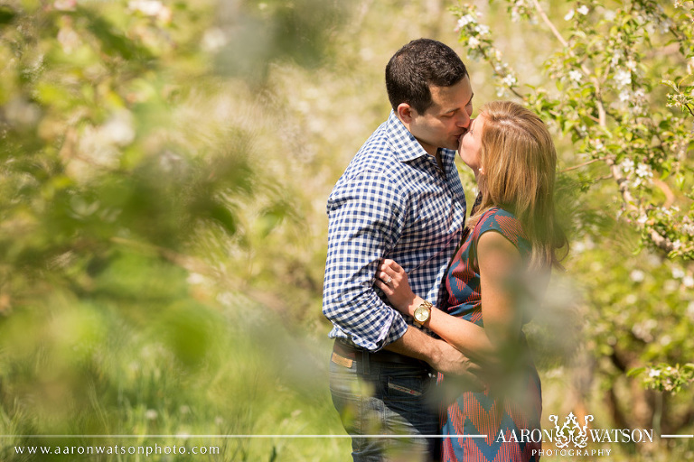 Engagement session at Carter mountain orchard