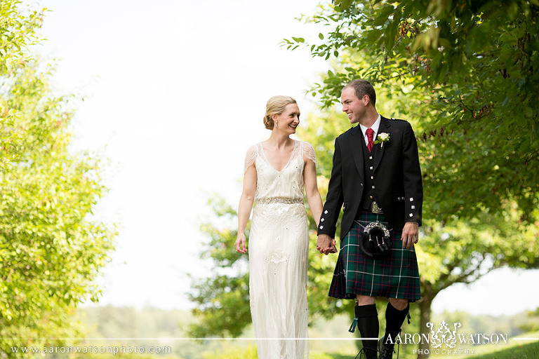 scottish bride and groom at keswick