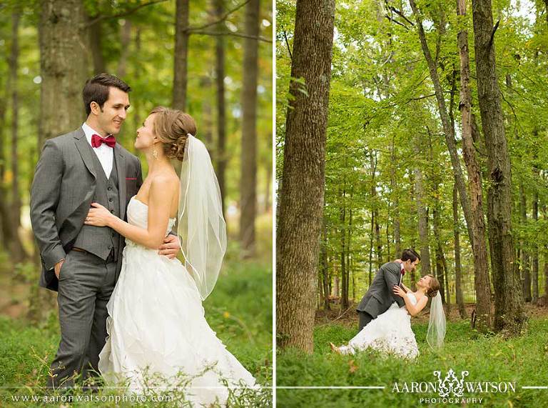 bride and groom at veritas vineyards