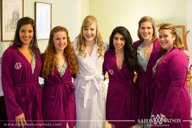 matching robes for bridesmaids