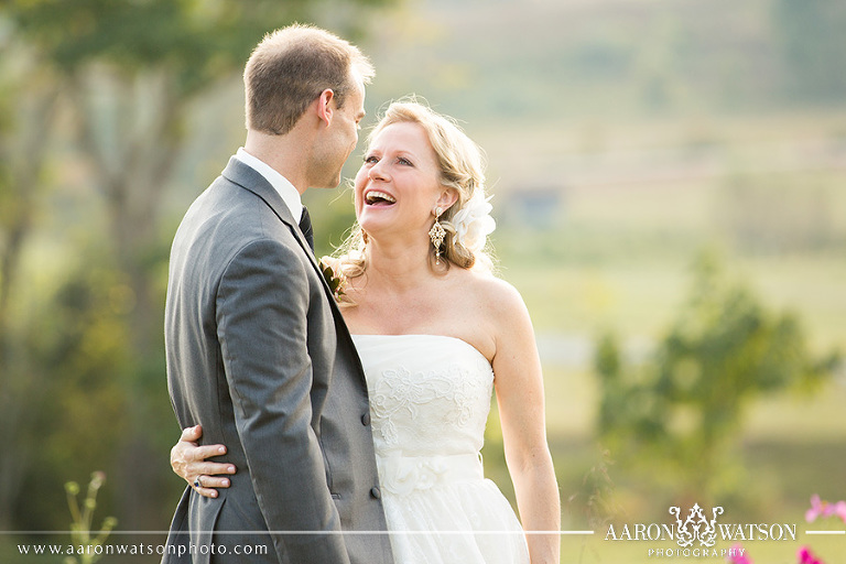 bride and groom at pippin hill