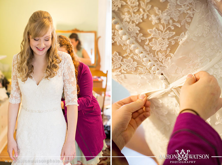 bride and dress