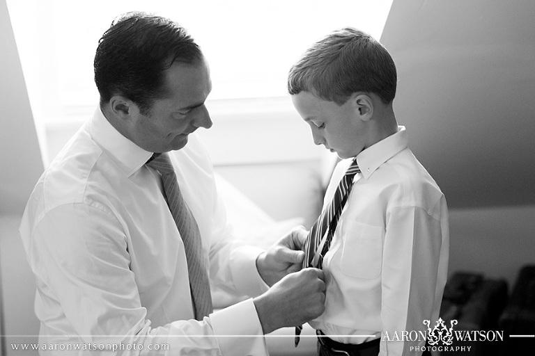 groom getting ready