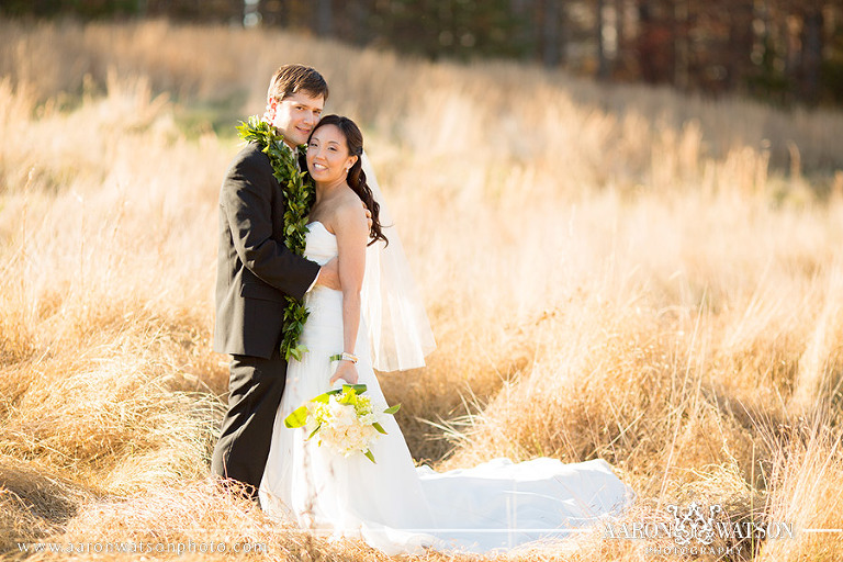 Hawaiian wedding portrait