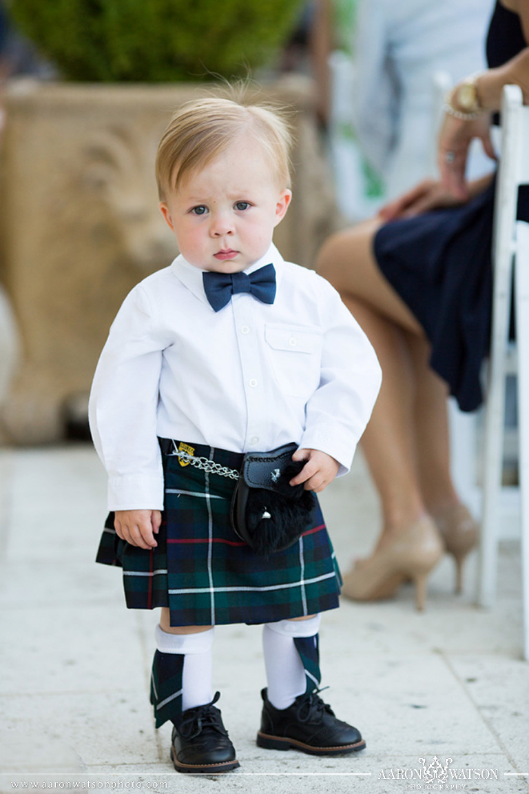 baby in a kilt