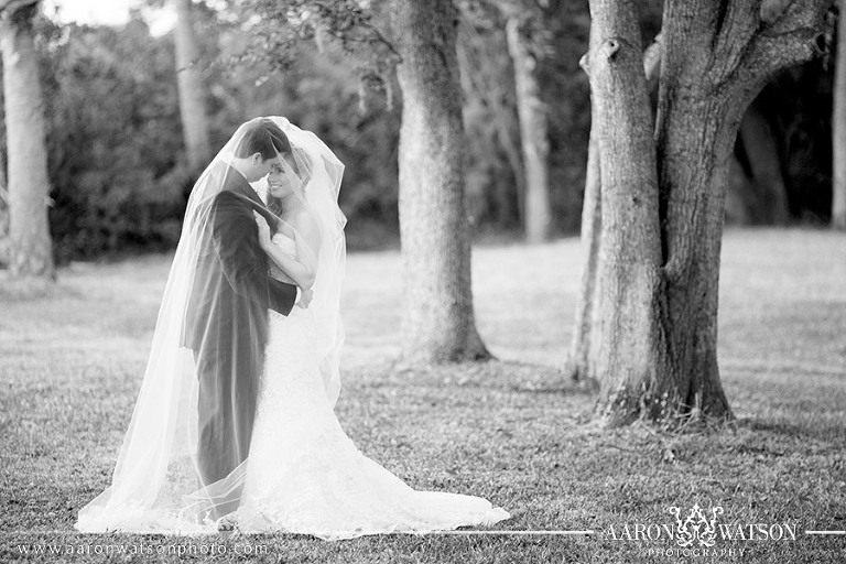 black and white portrait of couple