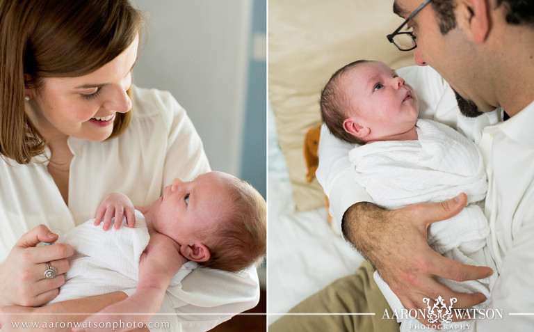 parents holding newborn