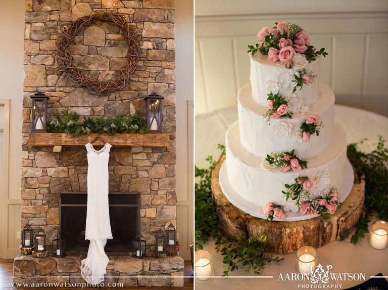 Wedding dress and mantle