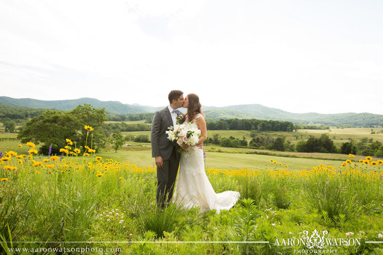 kissing in the field