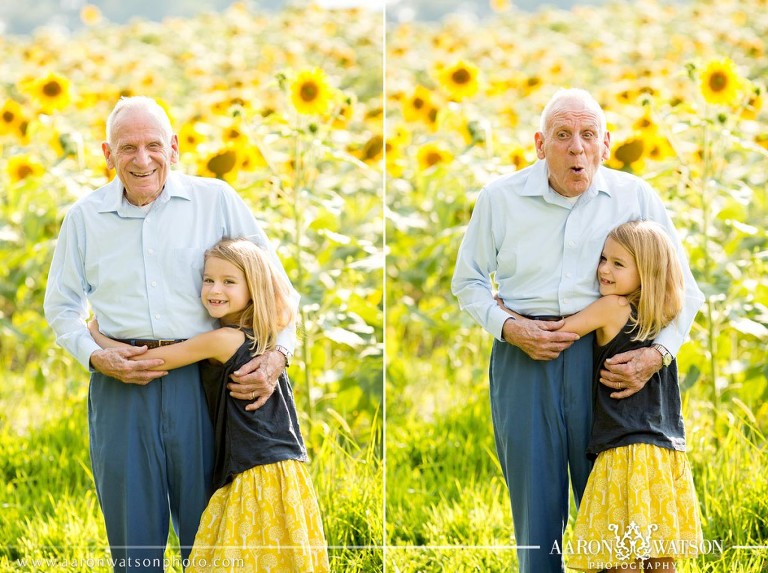 grandfather and grandaughter