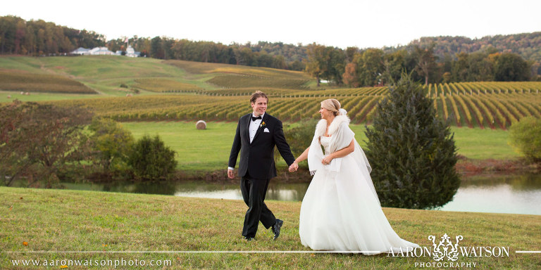 trump winery bride and groom