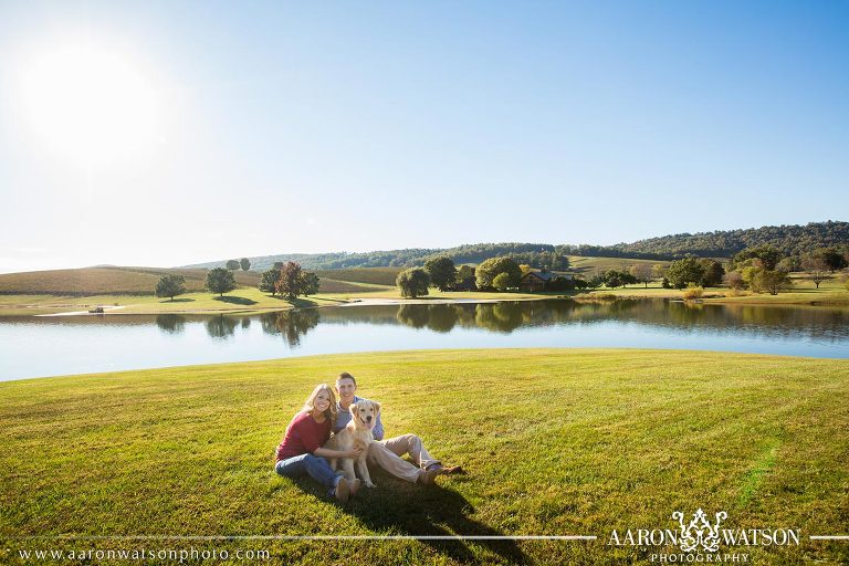 trump winery engagement session