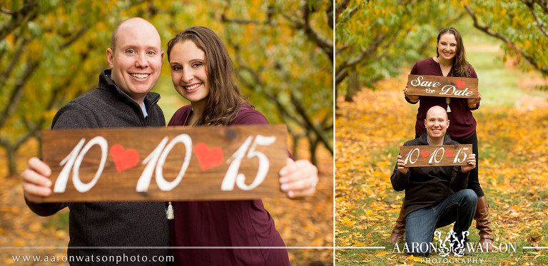 using signage for save the date