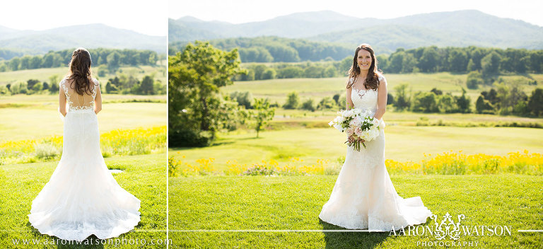 lace and sheer wedding gown