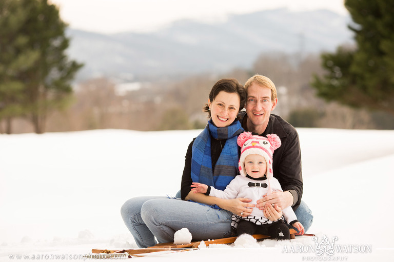 Family Winter Portraits at Penn Park