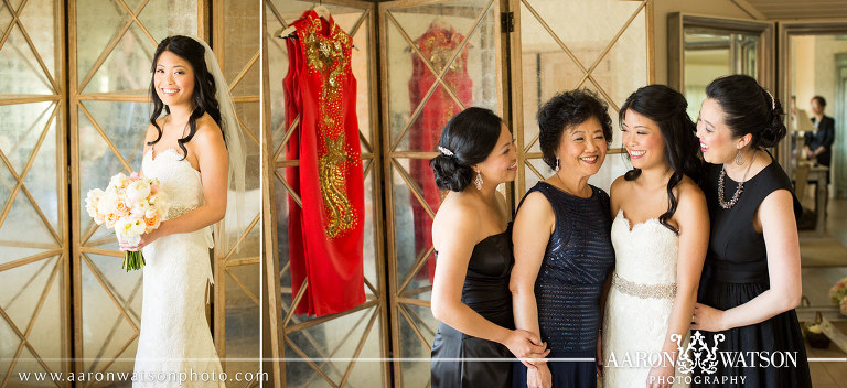 bride's mother's traditional Chinese wedding dress 