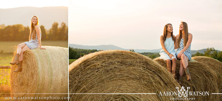 Senior Portraits on charlottesville farm