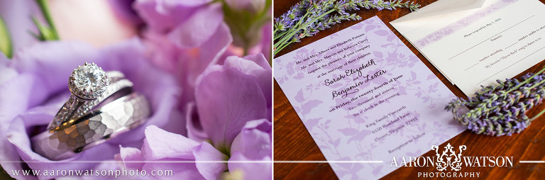 lavender wedding invitations