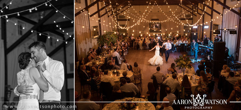 romantic fall wedding reception at pippin hill