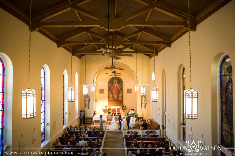 wedding ceremony picture at Holy Comforter Catholic Church