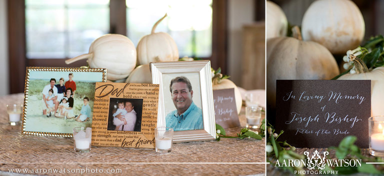 in loving memory signs at weddings