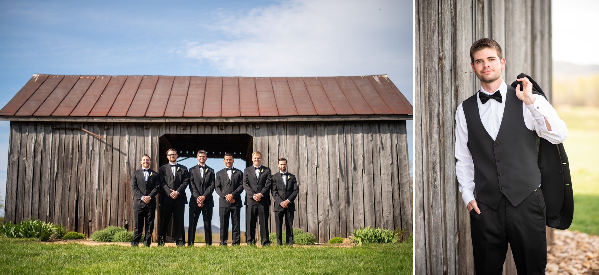 Early Mountain Vineyards Bridal Party Portraits