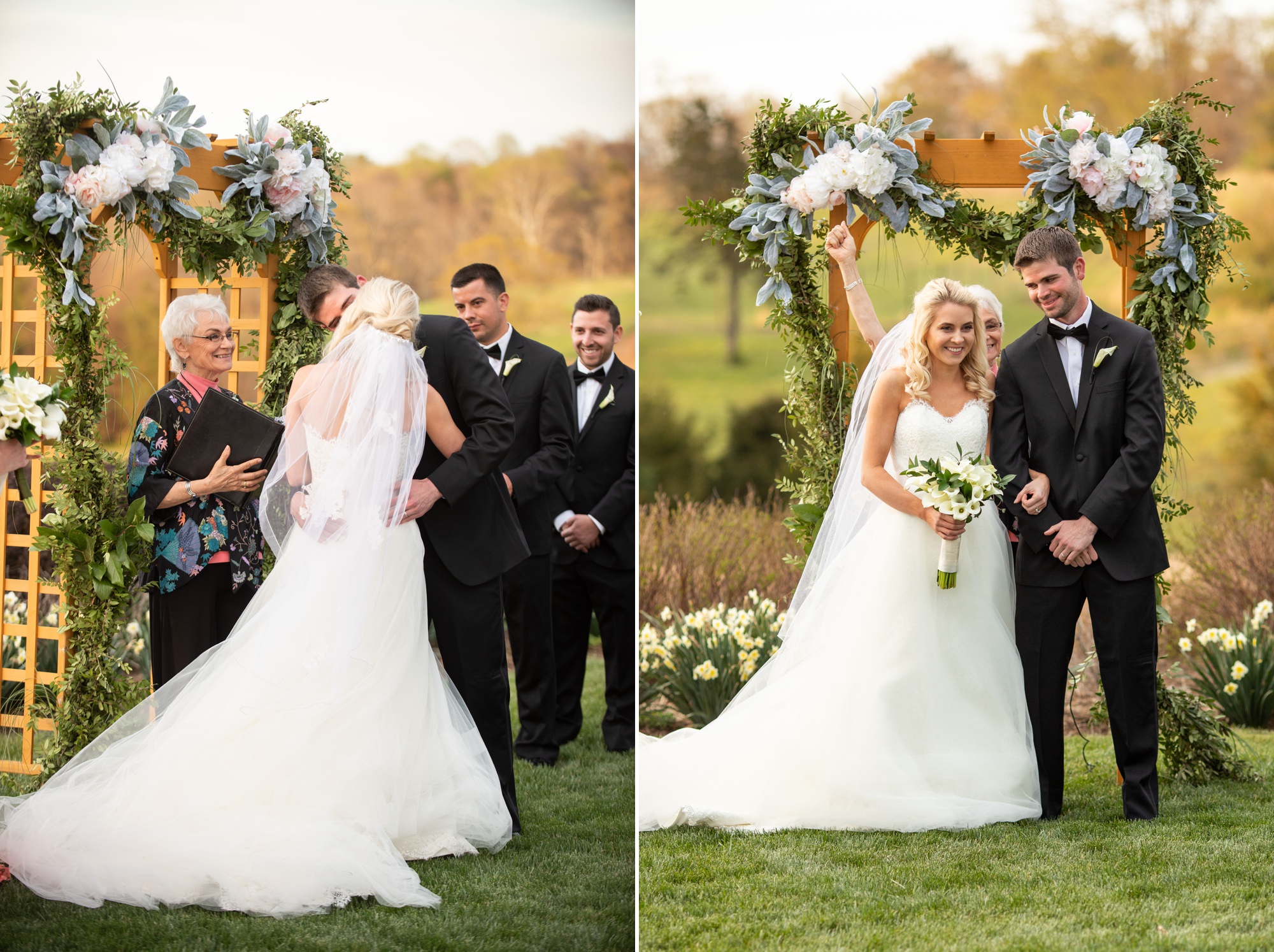 Early Mountain Vineyards Outside Wedding Ceremony