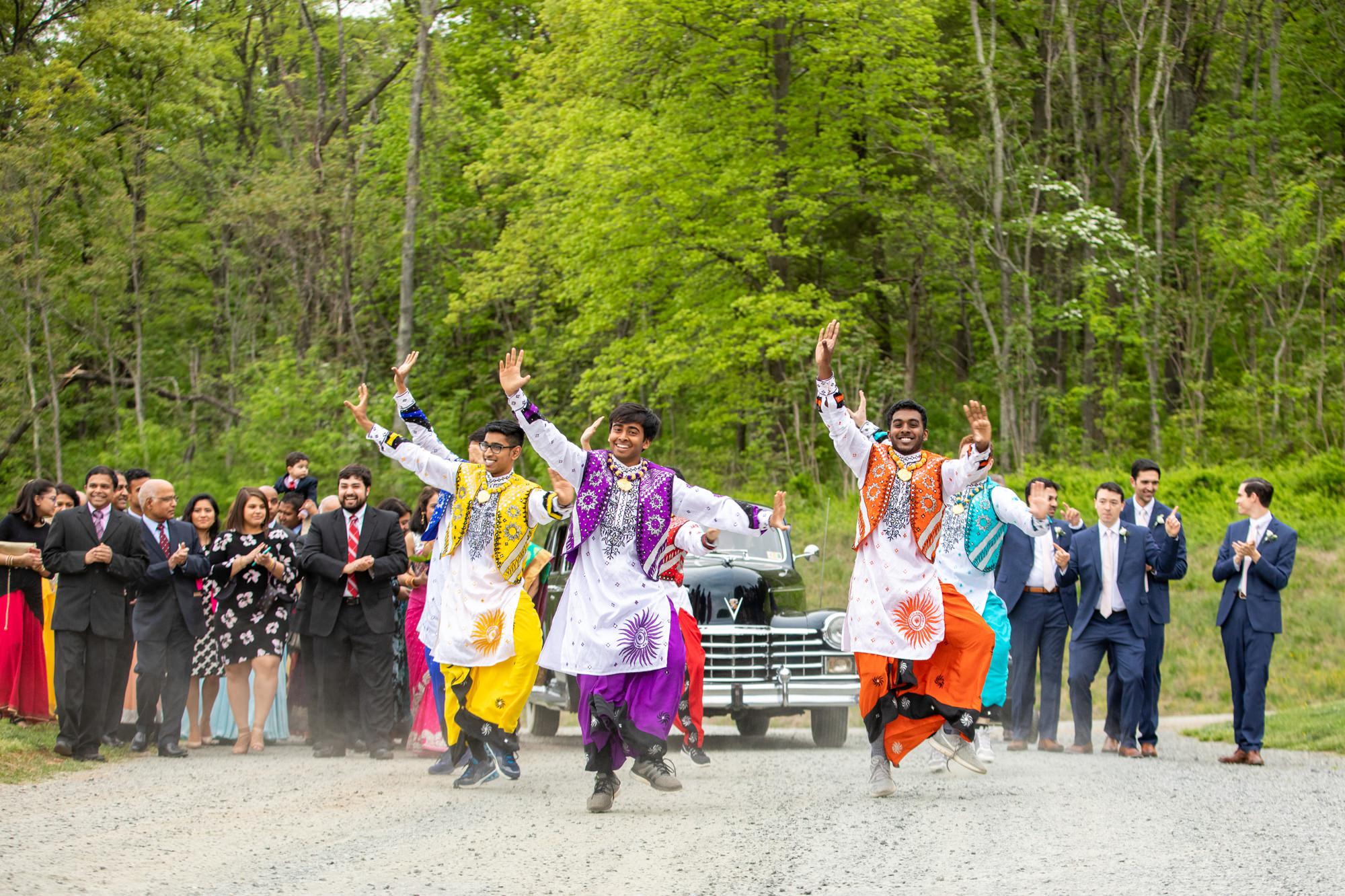 Pippin Hill Farm and Vineyards Indian Wedding Dancers