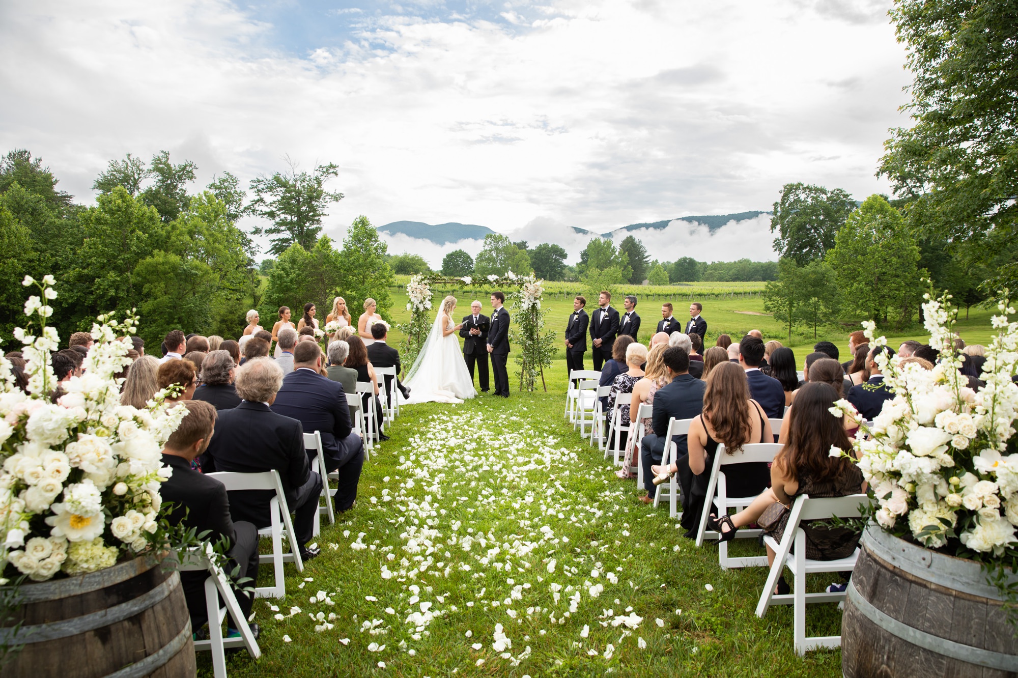 Veritas Vineyards Fairytale Summer Winery Wedding