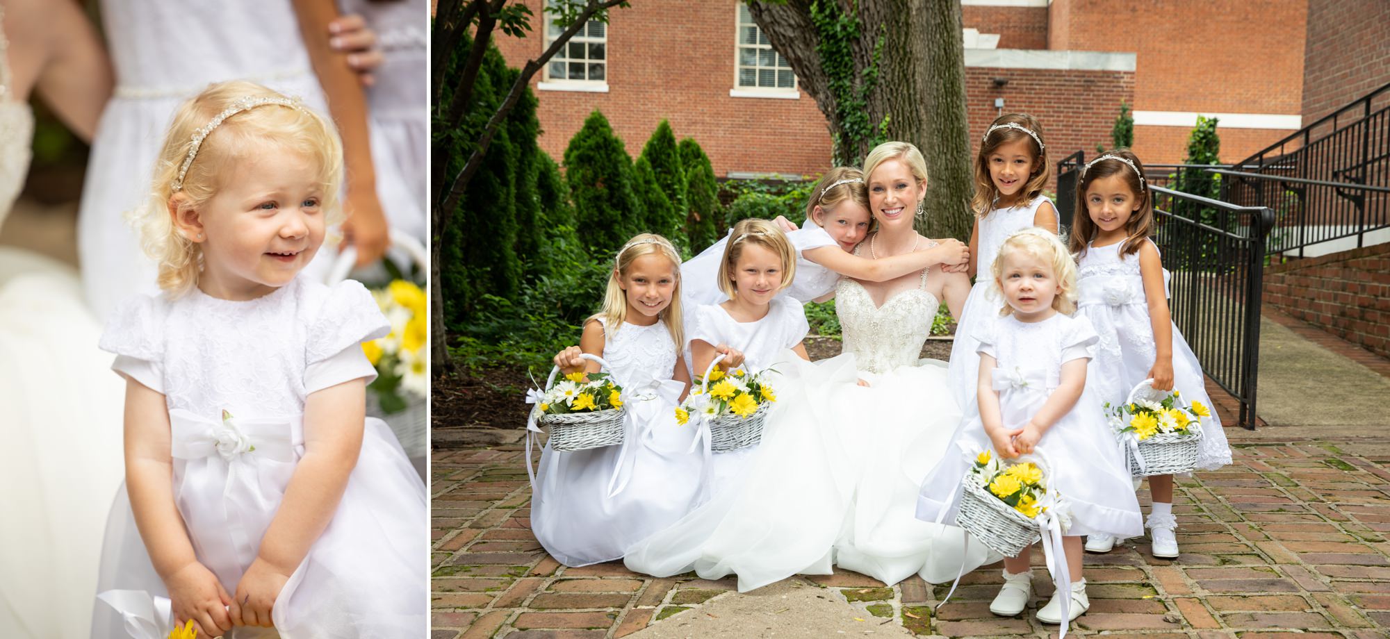 Catholic Wedding Flower Girls Charlottesville VA