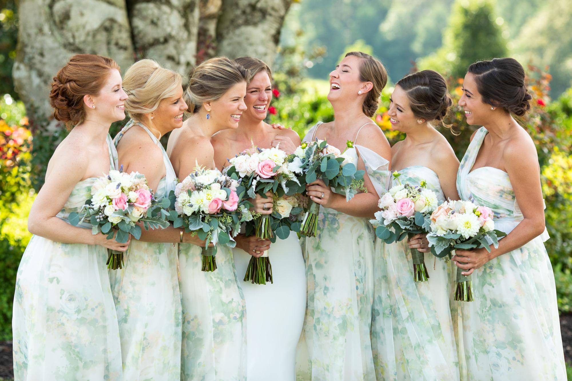 Jenny Yoo Floral Bridesmaid Dresses