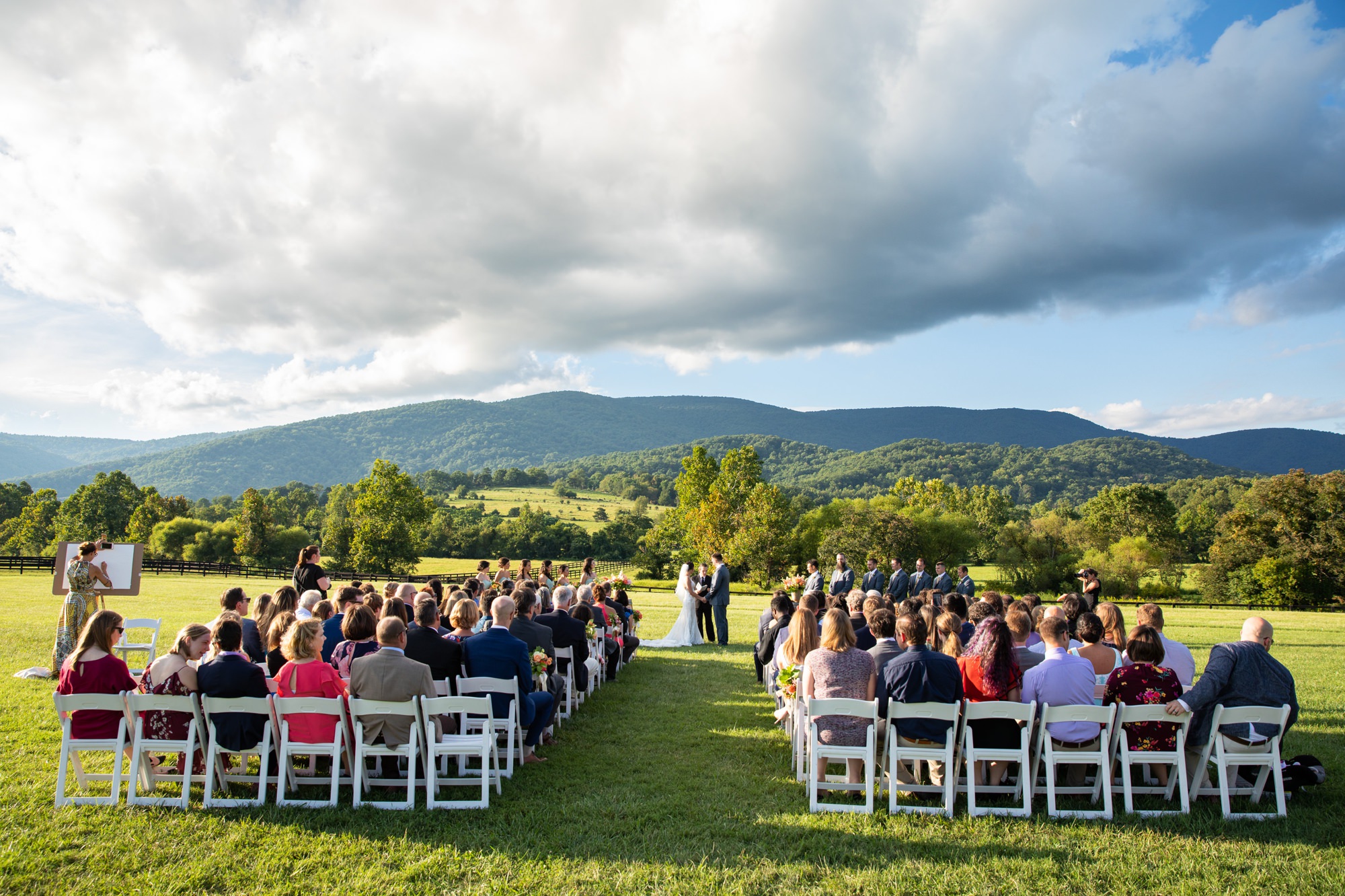 King Family Vineyards Outside Wedding Ceremony