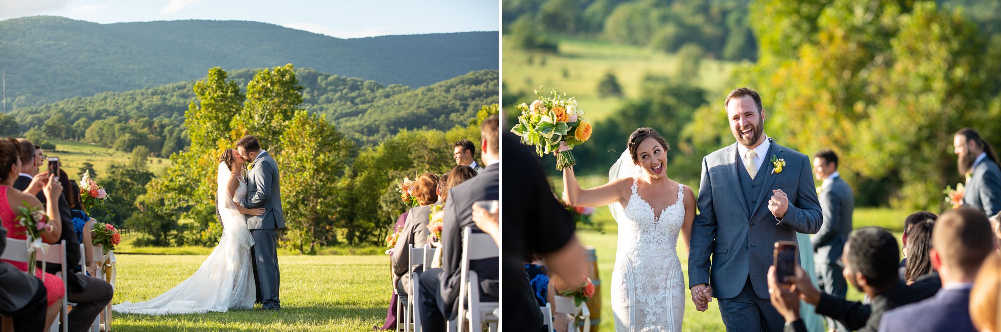 King Family Vineyards Outside Wedding Ceremony