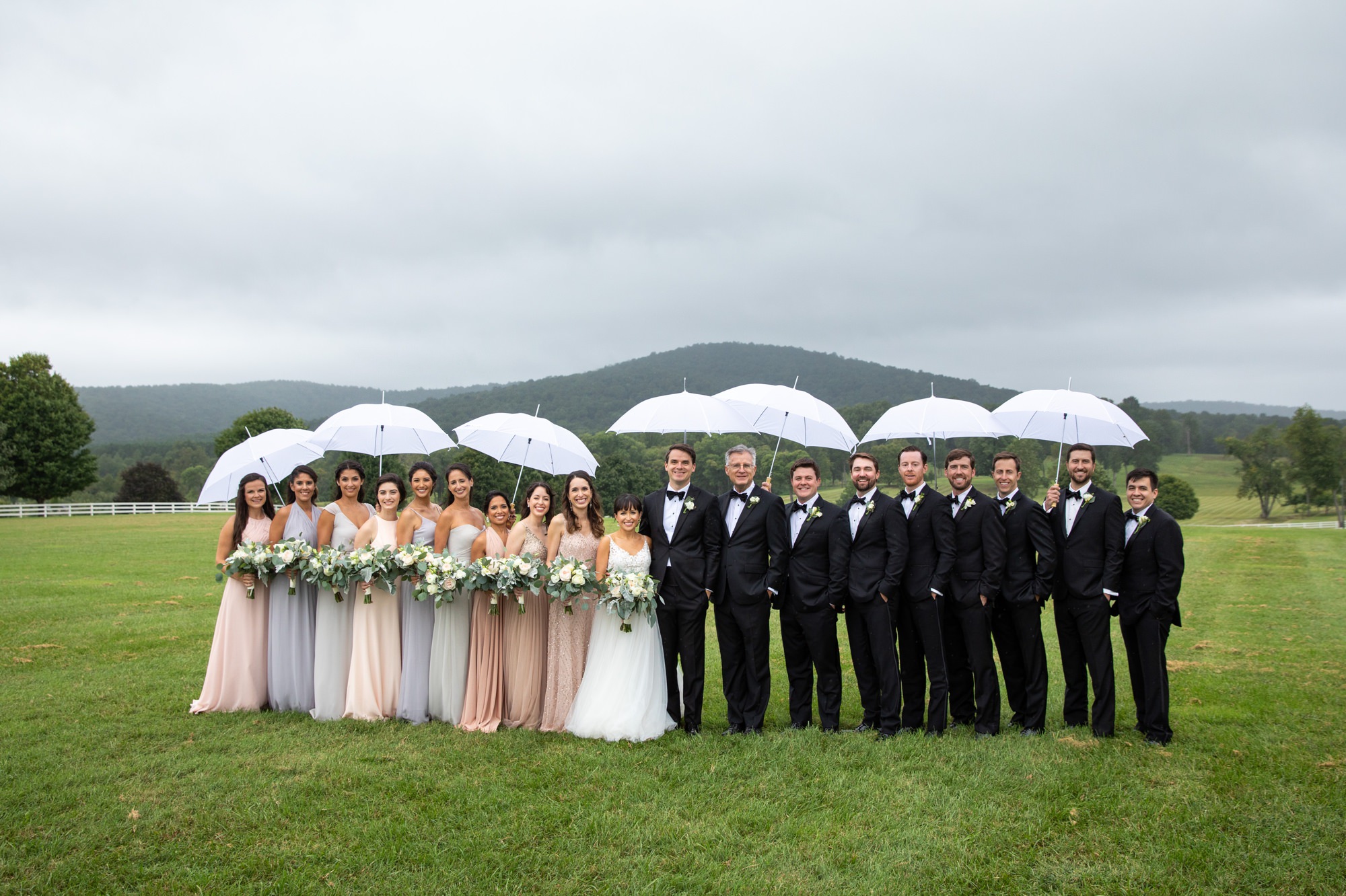 Rainy Wedding Charlottesville VA