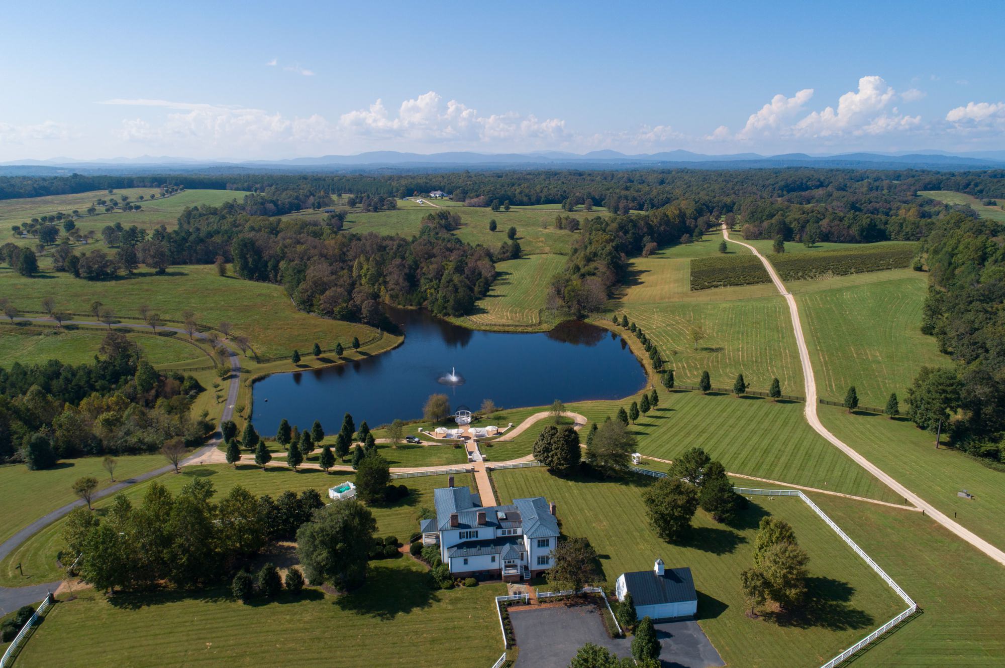 Charlottesville Drone Wedding Photography