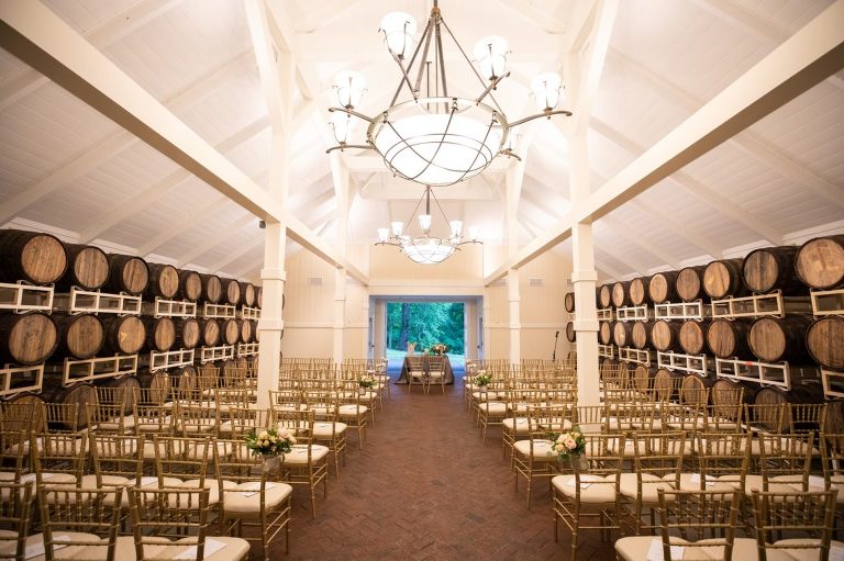 Trump Winery Ceremony Set Up