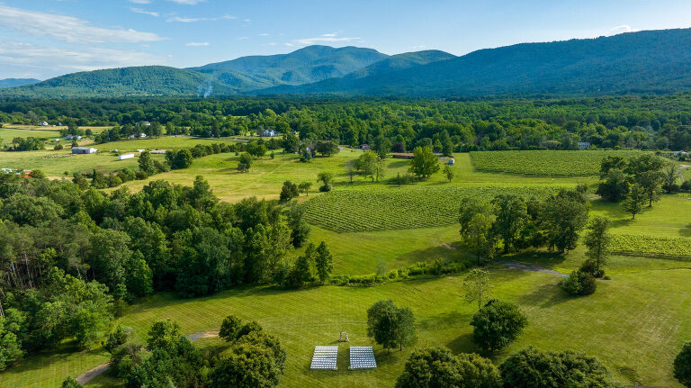 Best Charlottesville Wedding Venues Veritas Winery aerial drone shot ideas