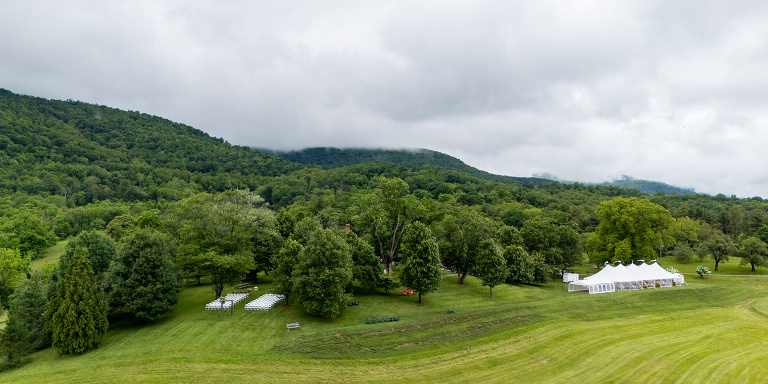 Chiswell Winery Wedding serial drone photo