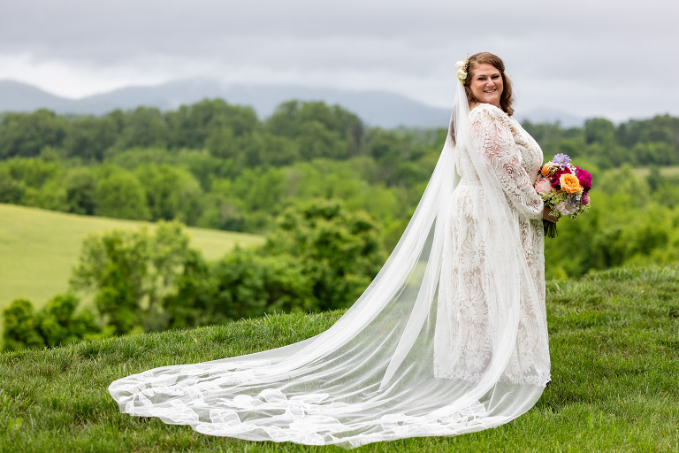 Chiswell Winery Wedding bridal portrait wedding veil inspiration