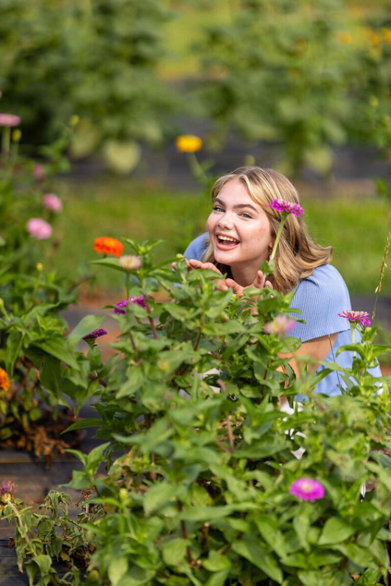 Chiles peach orchard senior portrait ideas