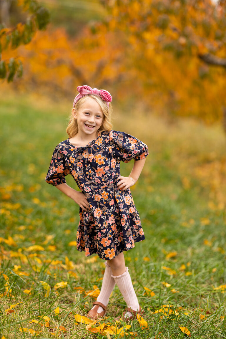 Chiles peach orchard autumn kids photo ideas