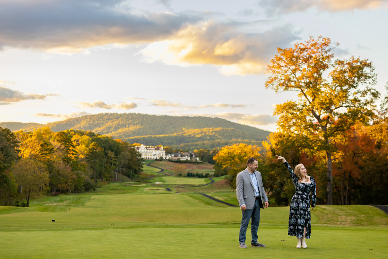 Fall Family Portrait Photographer Keswick Hall proposal ideas