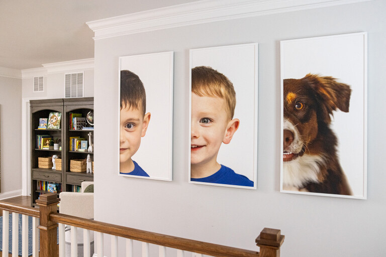 Artwork of kids in home